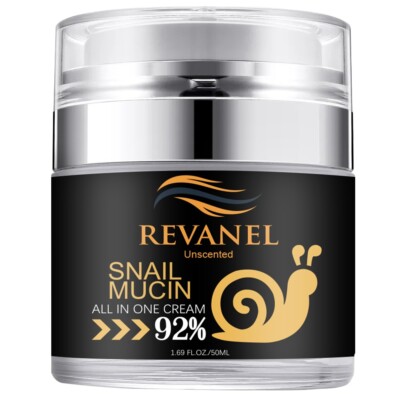 Snail Mucin 92% All-in-One Repairing Cream, Healing Moisturizing Unscented