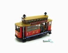 Hand-Made San Francisco Cable Car Wind-up Tin Toy Adult Collection Decoration