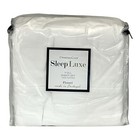 Charter Club Sleep Luxe Solid Cotton Flannel FULL Sheet Set WHITE