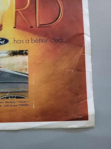 1968 FORD HAS A BETTER IDEA NEWSPAPER CAR SALES BROCHURES THUNDERBIRD MUSTANG - Picture 5 of 17
