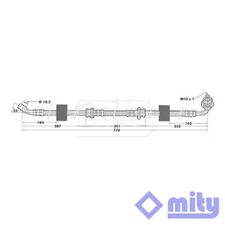Fits Suzuki Vitara 1988-1999 1.6 1.9 D 2.0 TD Brake Hose Front Left Mity