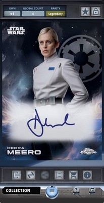 Dedra Meero - Signatures Black  10cc - Star Wars Card Trader Topps Chrome 2025