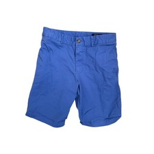 Polo Ralph Lauren Boys Blue Chino 9" Shorts Size 16 Stretch Casual Cotton Twill