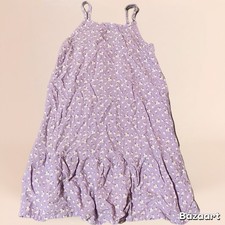 Wonder Nation Girls Violet Floral Dress Adjustable Straps Size M (7-8)