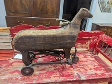 1850's Pine Handmade Horse Ride On Primitive/Folk Art