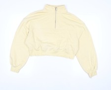 Womens UK Size M H&M Beige Pullover Sweatshirt