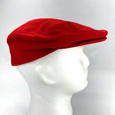 Pendleton Newsboy Cabbie Wool Ivy Flat Cap Red Hat USA Made Vintage Size Medium