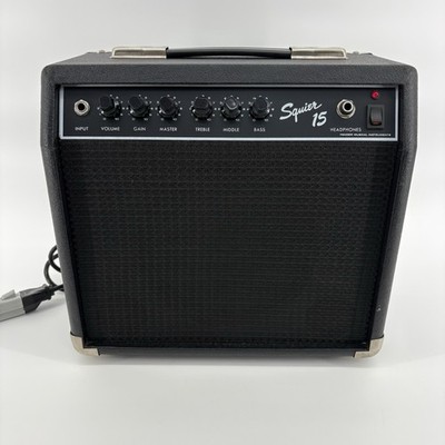FENDER SQUIER 15 PRACTICE AMP GOOD USED CONDITION WORKING FREE SHIPPING! Read Ds
