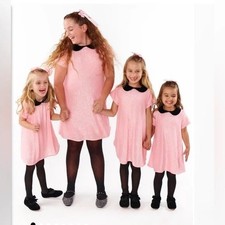 Show Me Your Mumu Mini Pink Sequin Peter Pan Collar Dress Girls 14Y New