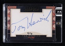 2011 Donruss Limited Cuts Cut Signatures 6/9 Tommy Henrich #316 Auto rs4