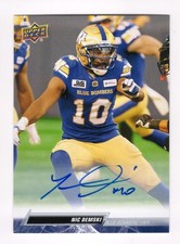 2023 UD CFL Nic Demski AUTOGRAPH #19 Winnipeg Blue Bombers Manitoba