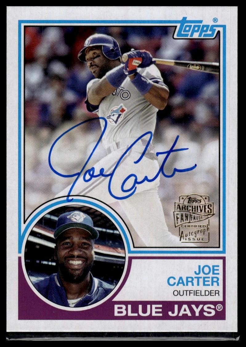 2024 Topps Archives #83FF-JC Joe Carter Fan Favorites Autographs AU AU