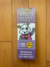 Jumbo Brain Quest Pre-School 266 Q A In 2 Jumbo Decks Ages 4-5