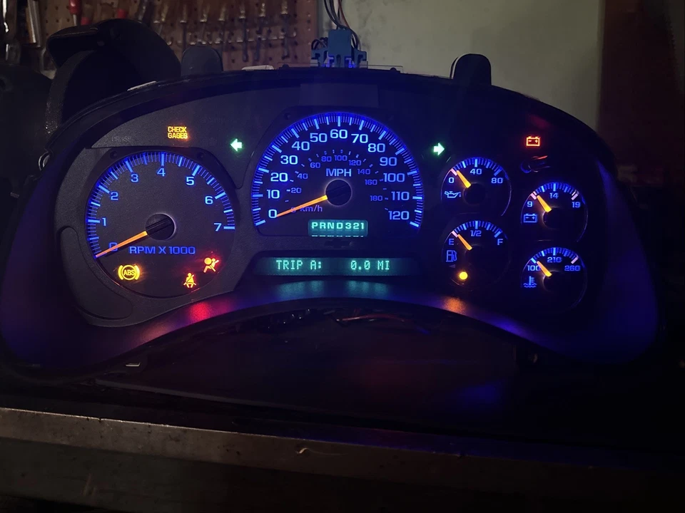 2003-09 吉姆西特使雪佛兰 Trail Blazer 乐器集群 15195447 带 DIC 查看说明 — 第 3/4 张图片