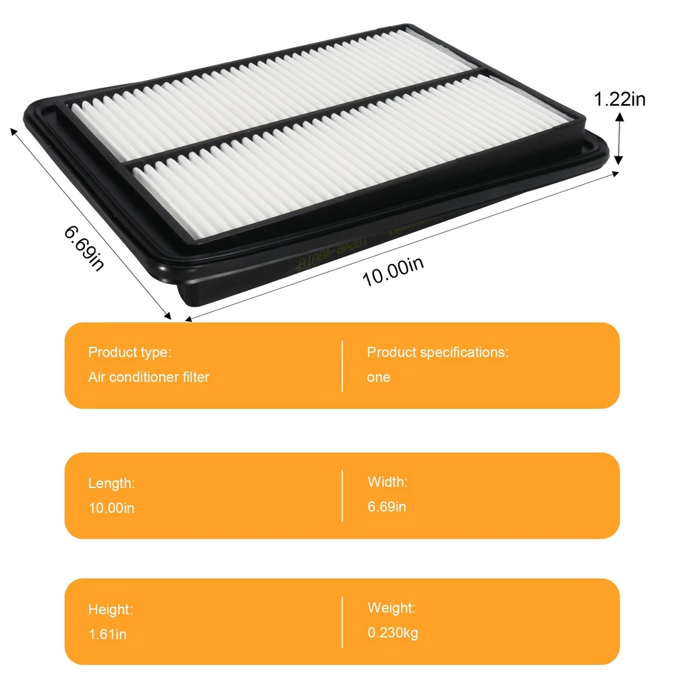 Filtro de aire del motor 16546-4BA1A para Nissan Rogue Sport 2014 2015-2020 2,0 L 2,5 L Foto 3 de 4