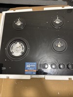 Beko 60cm 4 Burner Gas on Glass Hob - Black HCLW64222S