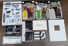 Vintage 1978 Kenner Star Wars Ephemera Lot Death Star Instructions Cardbacks