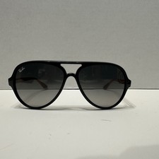 Ray-Ban Ferrari RB4125-M Aviator Sunglasses Black Red Italy No Case