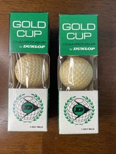 Vintage Dunlop Gold Cup Golf Balls Set of 3 Lot of 2 New In Box NOS Sealed Rare