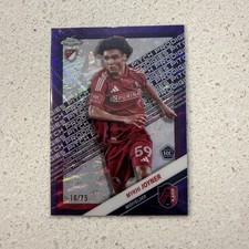 2025 Topps Chrome MLS Mykhi Joyner Purple Parallel #16/75 Rare Serial