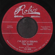 TOPPS: i've got a feeling / won't you come home baby RED ROBIN 7" Single 45 RPM