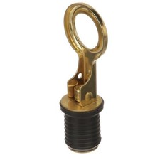 2pc Attwood Snap-Handle Brass Drain Plug - 1" Diameter