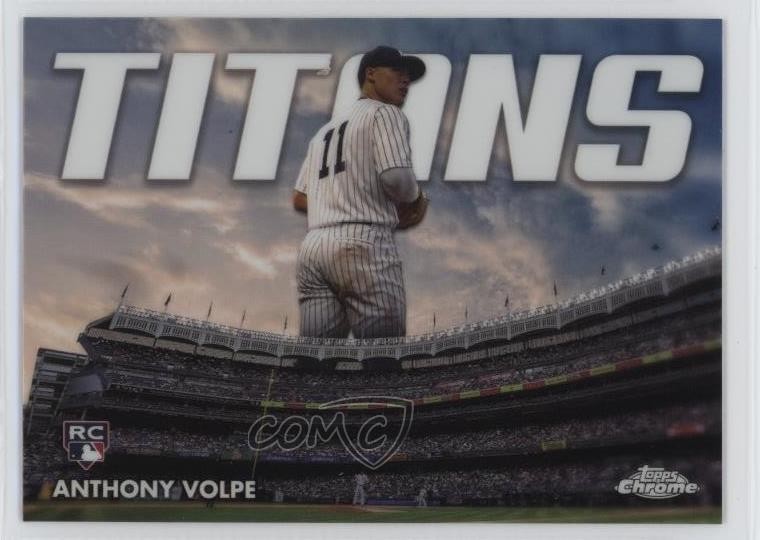 2023 Topps Chrome Update Titans Anthony Volpe #CT-19 Rookie RC 11b4