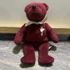 Ty Valentina the Red Bear Beanie Baby 1999 8in Plush Stuffed Toy