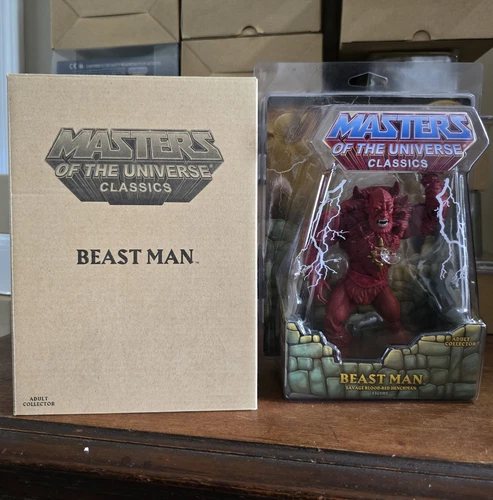 Masters of Universe Classics MOTUC Red Beast Man Figure PowerCon Exclusive New