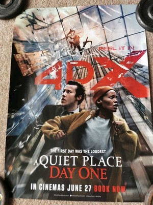 A Quiet Place Day One Poster Mini 42x30cm 4DX Cineworld Exclusive  Rolled 2024