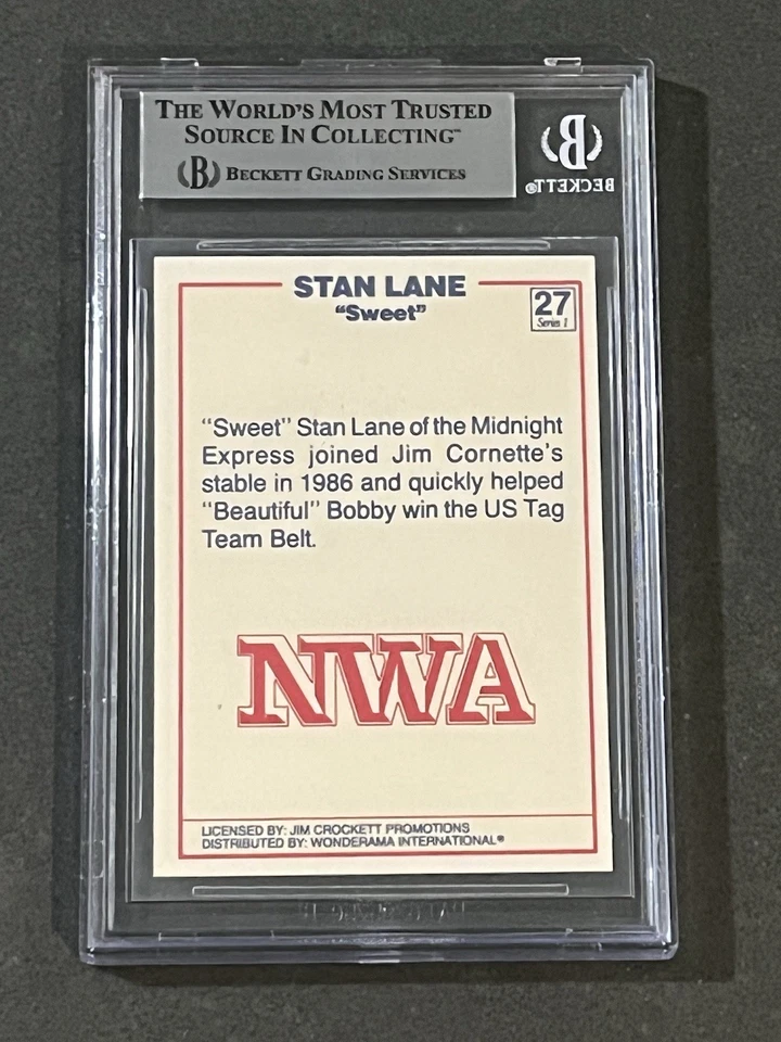 STAN LANE 1988 WONDERAMA NWA SIGNED AUTOGRAPHED CARD BECKETT BAS AUTHENTIC - Image 2 of 2