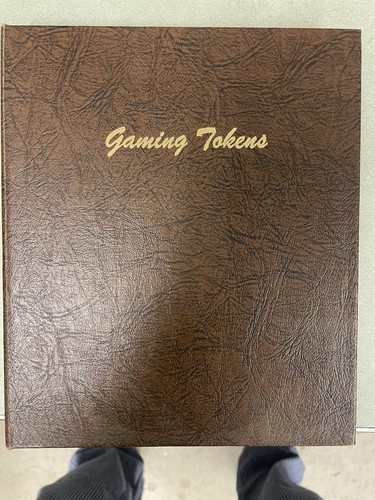 Old Vegas $1.00 Gaming tokens In Notebook Style Case 45 Total Tokens