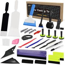 Vinyl Wrap Tool Window Tinting Kit with Bulldozer Squeegee,Windshield Back