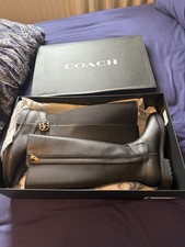 Coach Farrah Leather Boots Size 8 Brand New In Box