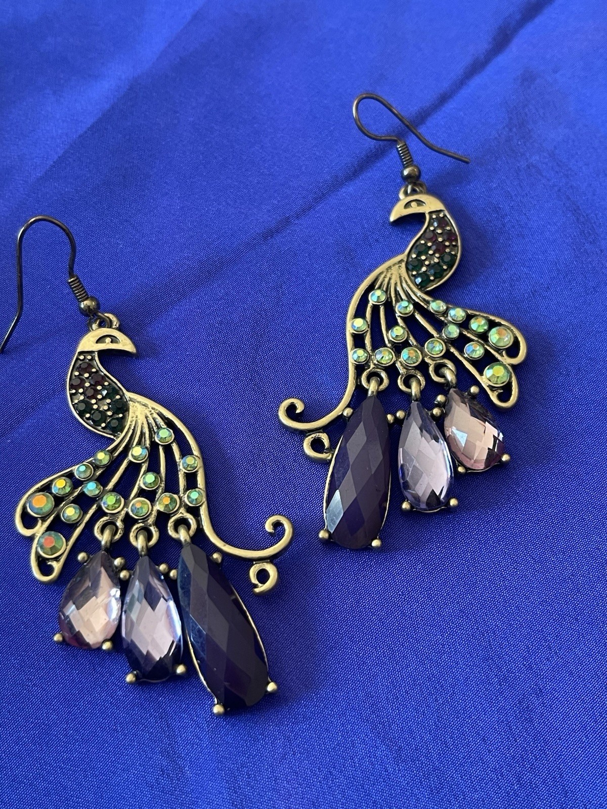 Multicolor Rhinestone Crystals Dangle Drop Jewele… - image 1