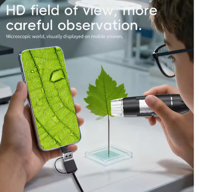 1080P USB Digital Microscope Camera 3-in-1 Type-C for Android & PC