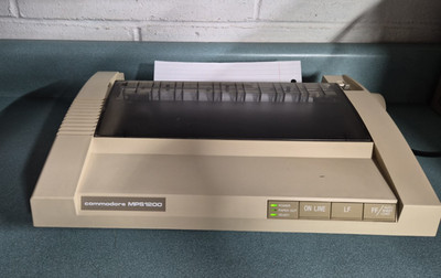 Vintage Commodore MPS 1200 Printer - MECHANISM WORKING / SELF-TEST PASSED