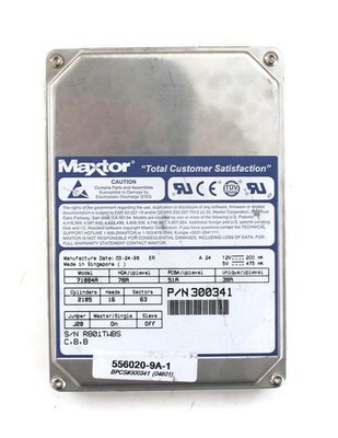Hdd 1gb, maxtor 71084a 61a 51a 01a c,d,b