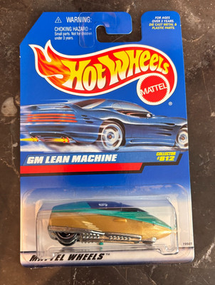 1998 Hot Wheels GM Lean Machine #812 Green & Gold