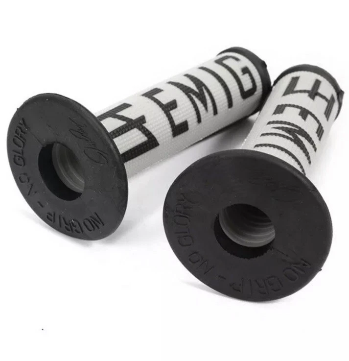 Серые резиновые ручки для мотокросса Emig Grip Dirt Bike мотоцикла руля 7/8 дюйма MX НОВЫЕ - Изображение 2 из 2