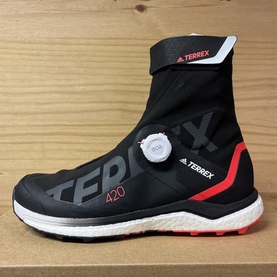 Adidas Herren schwarz & rot Terrex Agravic Tech Pro Trail Stiefel UK 7 #A17