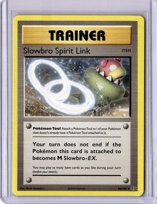 Slowbro Spirit Link 86/108 Uncommon Evolutions Pokemon Near Mint