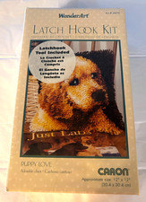 Wonderart Latch Hook Kit 12"X12" Puppy Love Lab 4670 Open Box 026926946703