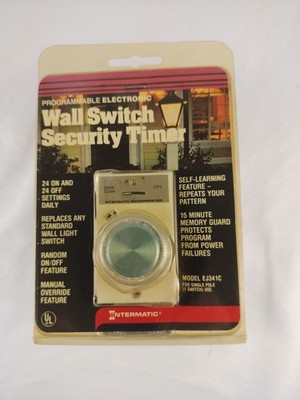 Intermatic Programmable Electronic Wall Switch Security Timer Model EJ341C NEW