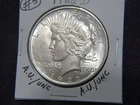 1922-D Peace dollar in A.U. / UNC condition # 5