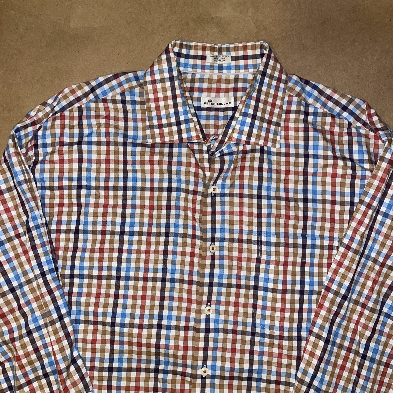Peter Millar Button Down Collared Dress Shirt XXL… - image 2