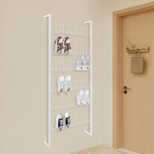 6 Tiers Metal Shoe Organizer, Wall Mounted Shoe Rack, Metal Hanging Shoe Rack
