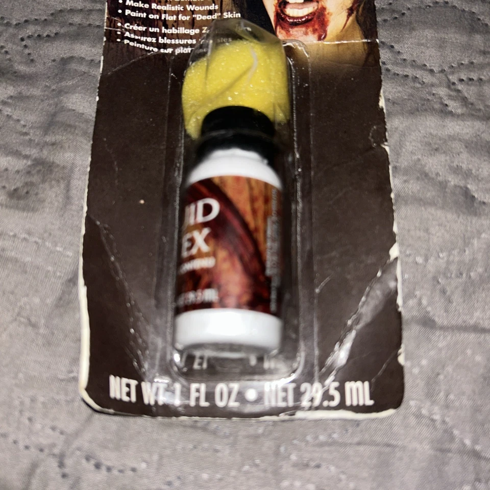 Nuevo en Paquete Spirit Halloween - 1 FL OZ Látex Líquido - Cosmético Realista de Halloween Foto 2 de 4