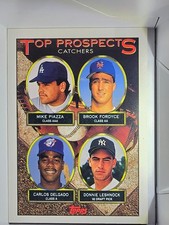 1993 Topps #701 Mike Piazza/Brook Fordyce/Carlos Delgado/Donnie Leshnock