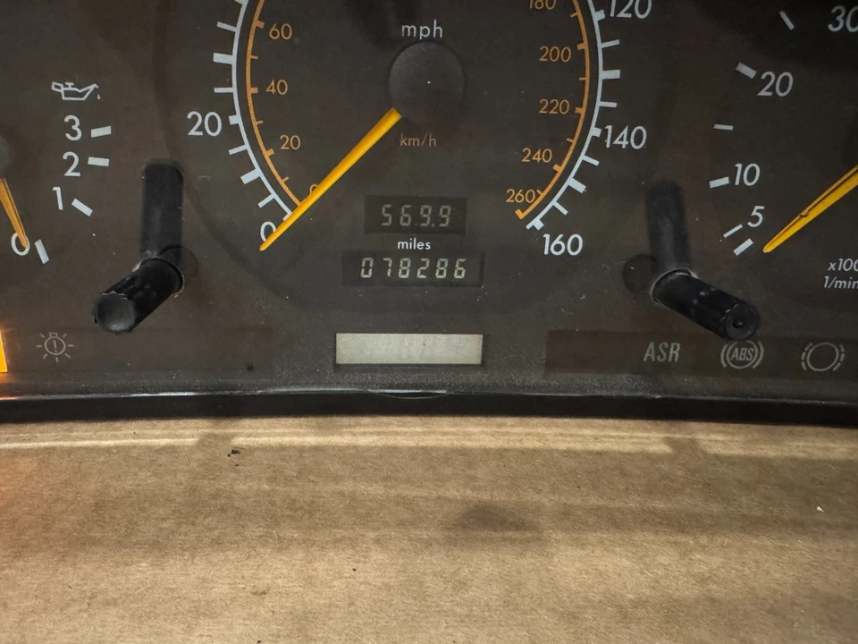 Cuadro medidor velocímetro instrumento Mercedes W140 400SE S420 S500 1992-1995 FABRICANTE DE EQUIPOS ORIGINALES Foto 4 de 4